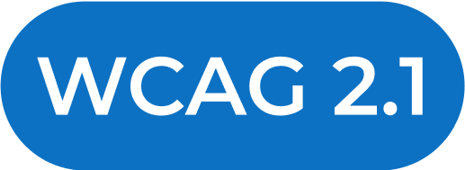 the letters WGAC 2.1 on a blue background
