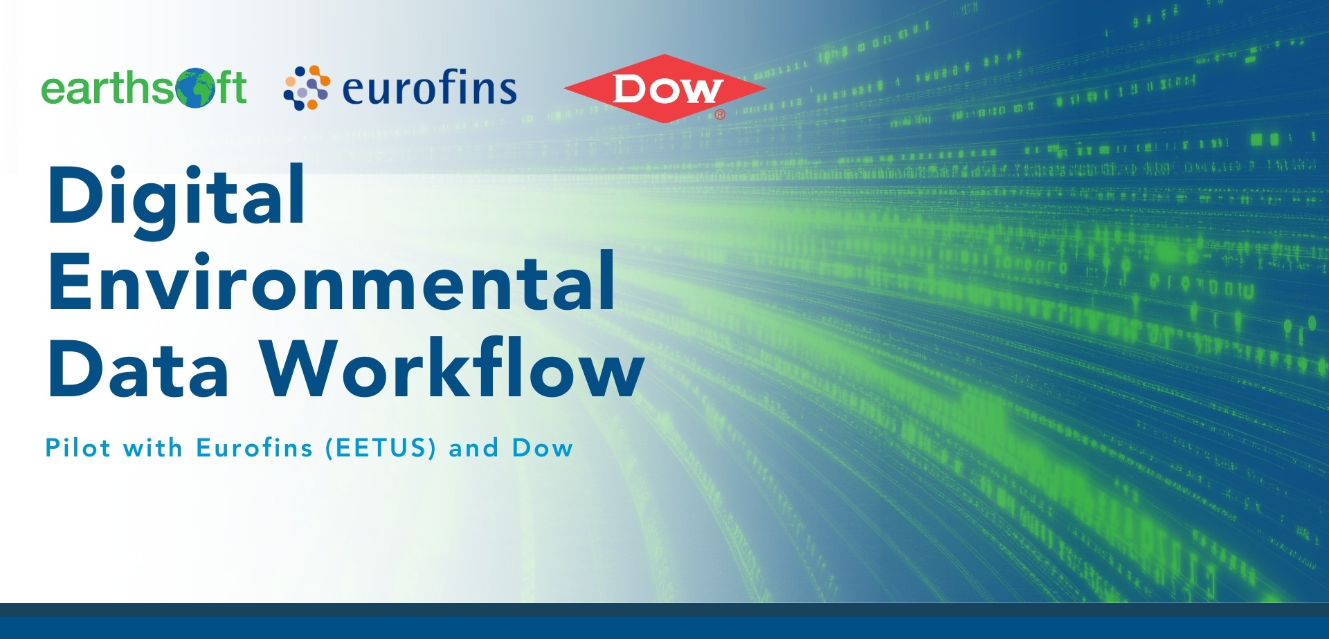 Digital Workflow EarthSoft, Eurofins, Dow